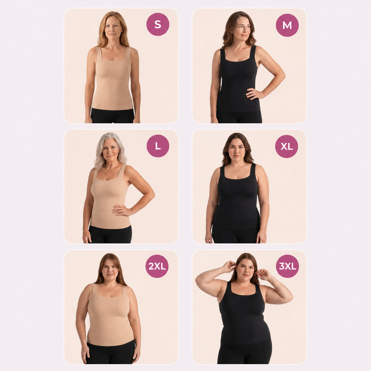Avouria's Built-In Bra Comfort Shaper Tank