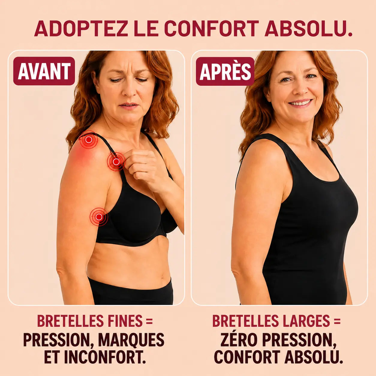 Cami Confort™ — Débardeur à maintien intégré