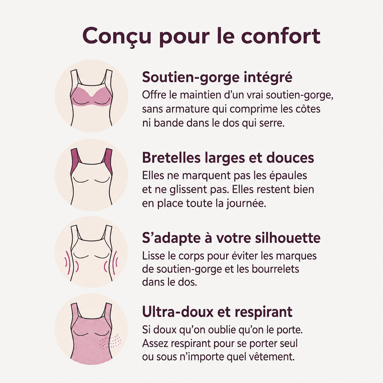 Avouria's Built-In Bra Comfort Shaper Tank